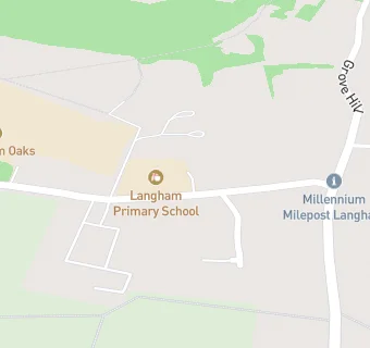 map for Langham Primary School