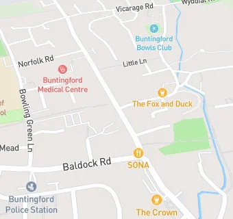 map for Buntingford Fryery