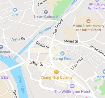 map for Silver Fishbar Brecon