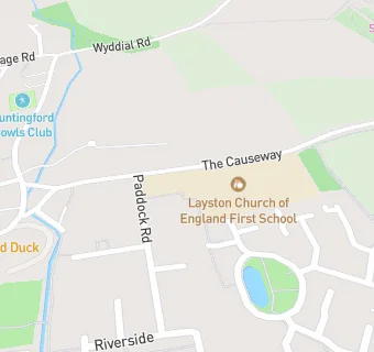 map for Layston Church of England First School