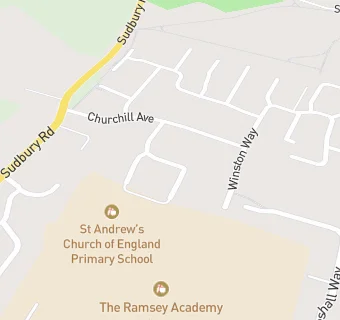 map for St Andrews Primary School