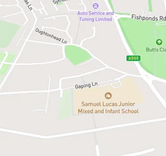 map for Samuel Lucas Junior Mixed and Infant School