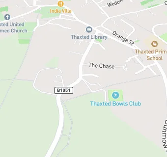 map for Thaxted Bowling Club