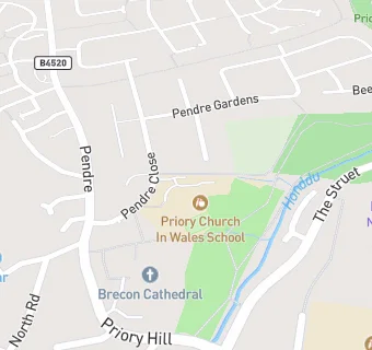 map for Priory C.I.W. School