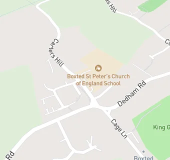 map for Boxted St Peter's Church of England School