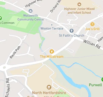 map for The Millstream Public House