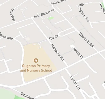 map for Oughton Primary and Nursery School