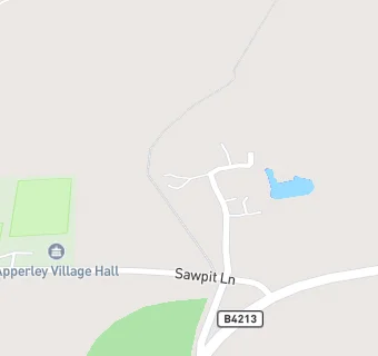 map for Apperley Village Hall