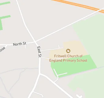 map for Fritwell Church of England Primary School