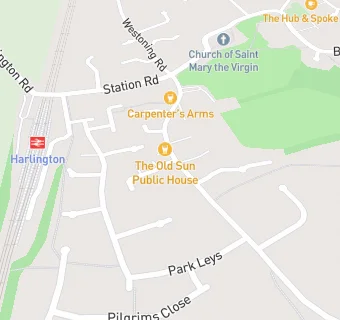 map for Harlington Methodist Church - catering