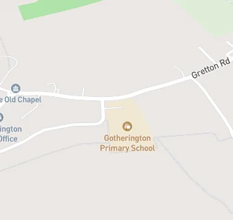 map for Gotherington Primary School