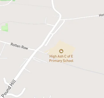 map for High Ash Church of England Primary School