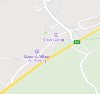 map for LLANWRDA POST OFFICE