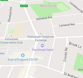 map for The Orwell Hotel