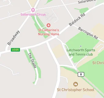 map for The Grounds of Letchworth Corner Sports