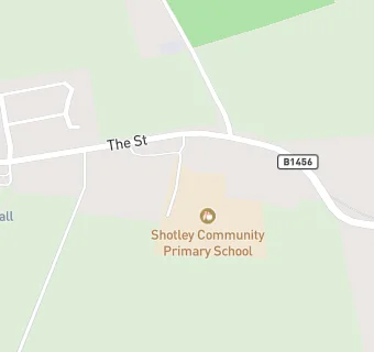 map for Shotley Community Primary School