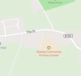 map for Shotley Community Primary School