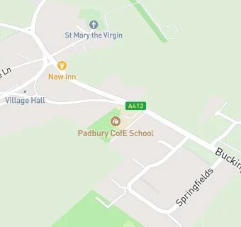 map for Padbury Church of England School