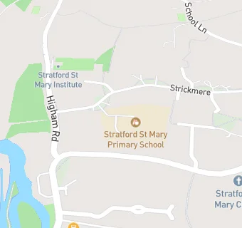 map for Stratford St Mary Primary School