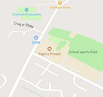 map for Ysgol y Frenni