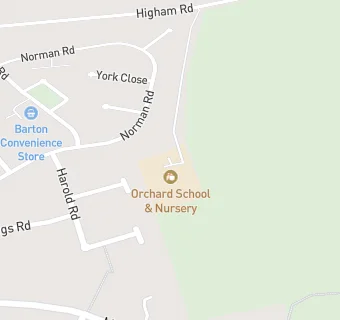 map for Orchard School & Nursery