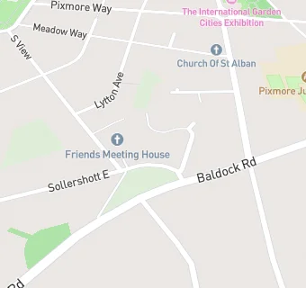 map for The Sollershott Surgery