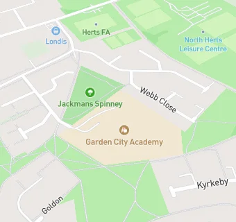 map for Letchworth Garden City Academy