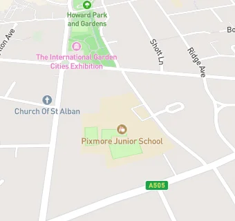 map for Pixmore Junior School