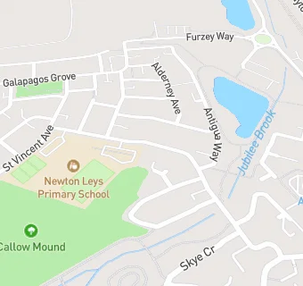 map for Newton Leys Primary School