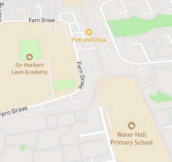 map for Water Hall Primary School