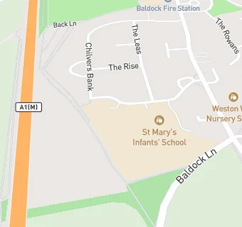 map for St Mary's Junior Mixed School