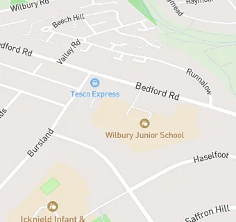 map for Wilbury Junior School