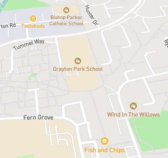 map for Drayton Park Combined School (Lunchtime Company Limited)