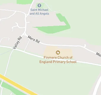 map for Finmere Church of England Primary School