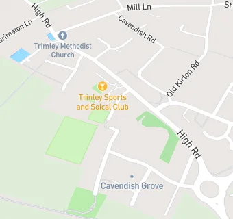 map for Trimley Sports And Social Club