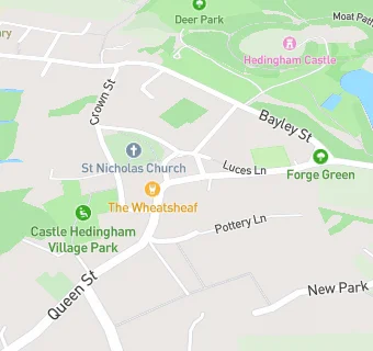 map for Castle Hedingham Village Shop