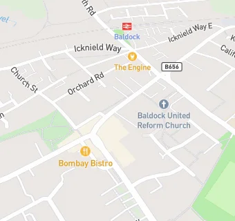 map for Mydentist, Whitehorse Street, Baldock 