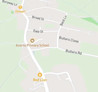 map for Butlers Road Farm