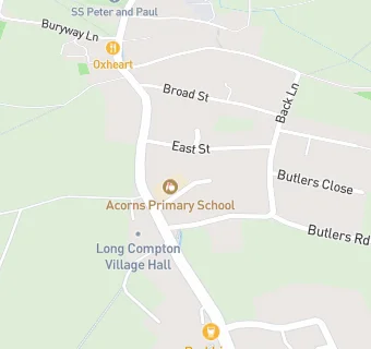 map for Long Compton Junior and Infant School