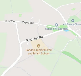 map for Sandon Junior Mixed and Infant School