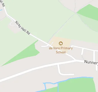 map for De Vere Primary School