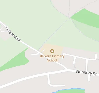 map for de Vere Primary School