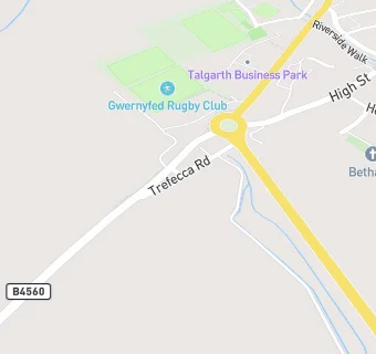 map for Gwernyfed RFC Limited