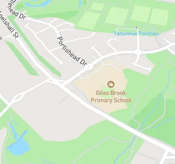 map for Giles Brook Primary School