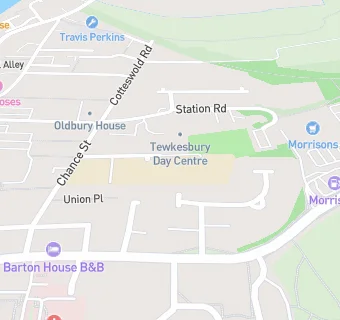 map for Tewkesbury Church of England Primary School