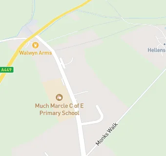 map for The Walwyn Arms