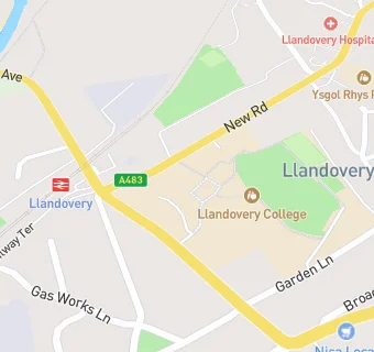 map for LLANDOVERY COLLEGE