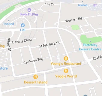 map for Bedford Street Surgery