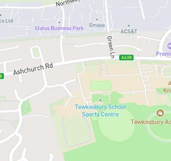 map for Aramark Ltd At Tewkesbury Academy