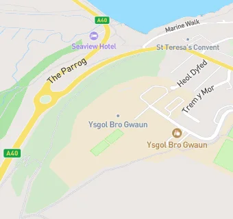 map for Ysgol Bro Gwaun